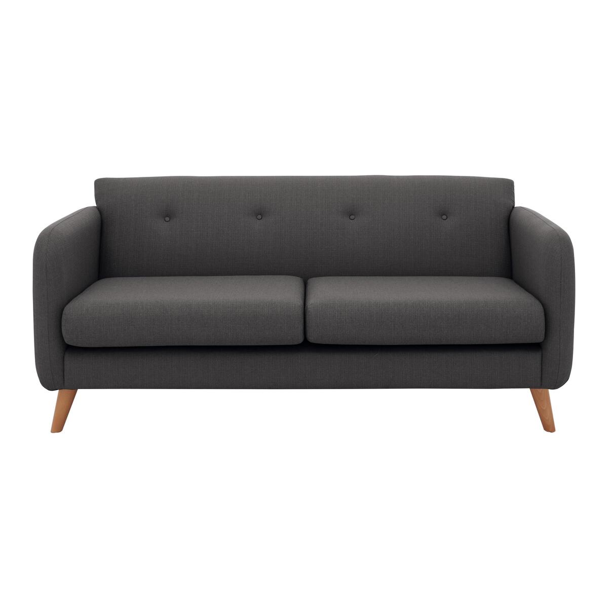 Garrison Lane 3 Seater Fabric Sofa - Grey – image 1