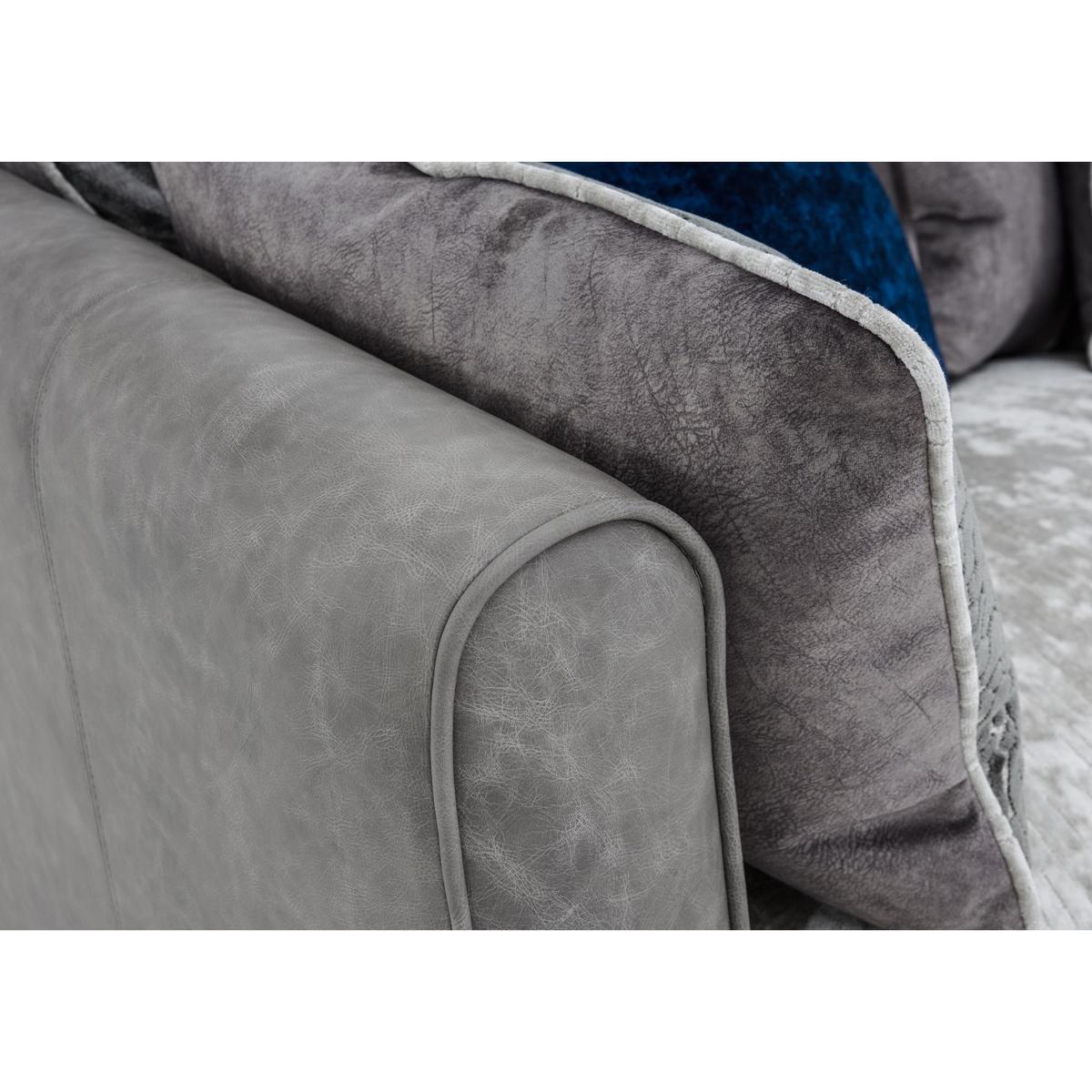 Inspiration 4 Seater Classic Back Sofa - Grey - By Furniture Village – image 6