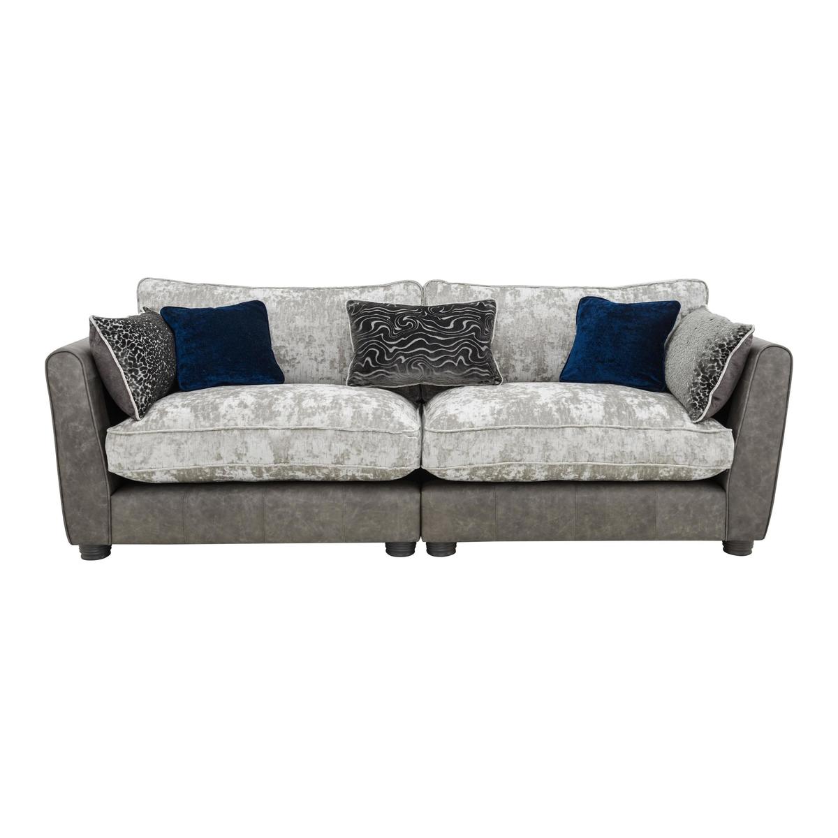 Inspiration 4 Seater Classic Back Sofa - Grey - By Furniture Village – image 2