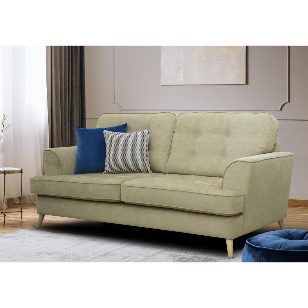 Apres 3 Seater Fabric Sofa - Beige - By Furniture Village – image 3