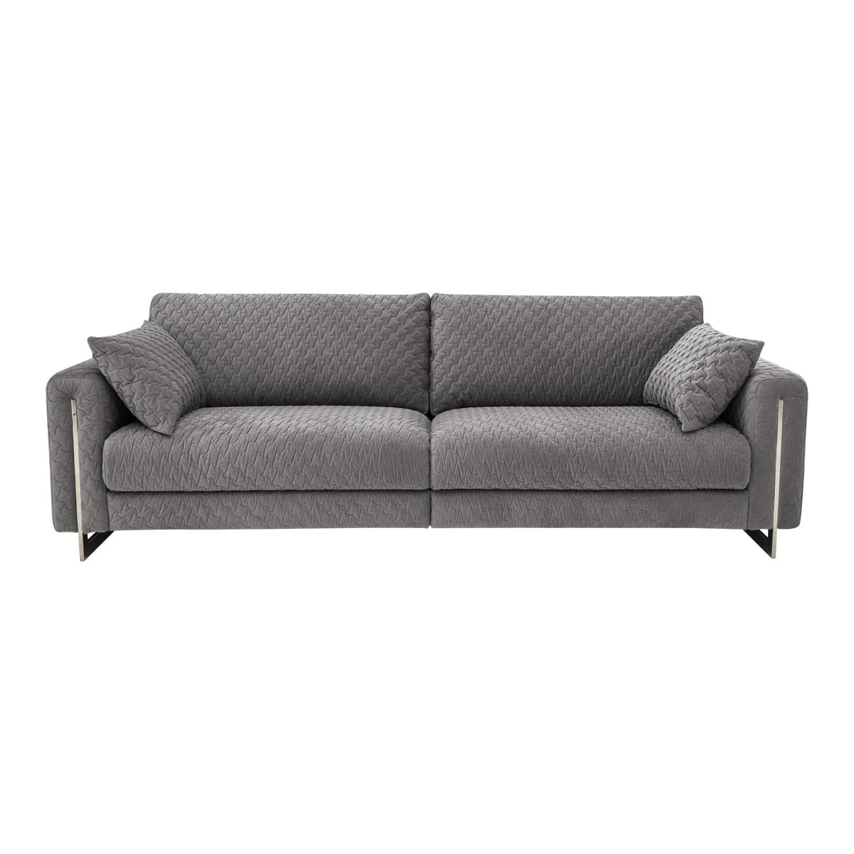 Sofisticat 4 Seater Classic Back Fabric Sofa - Grey - By Furniture Village – image 2
