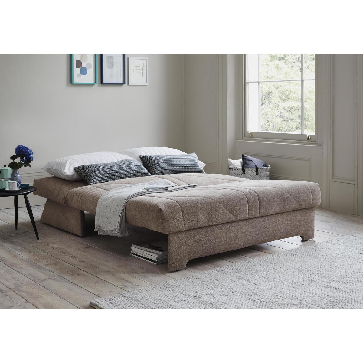 Aztec 2 Seater Fabric Sofa Bed - Beige - By Furniture Village – image 4