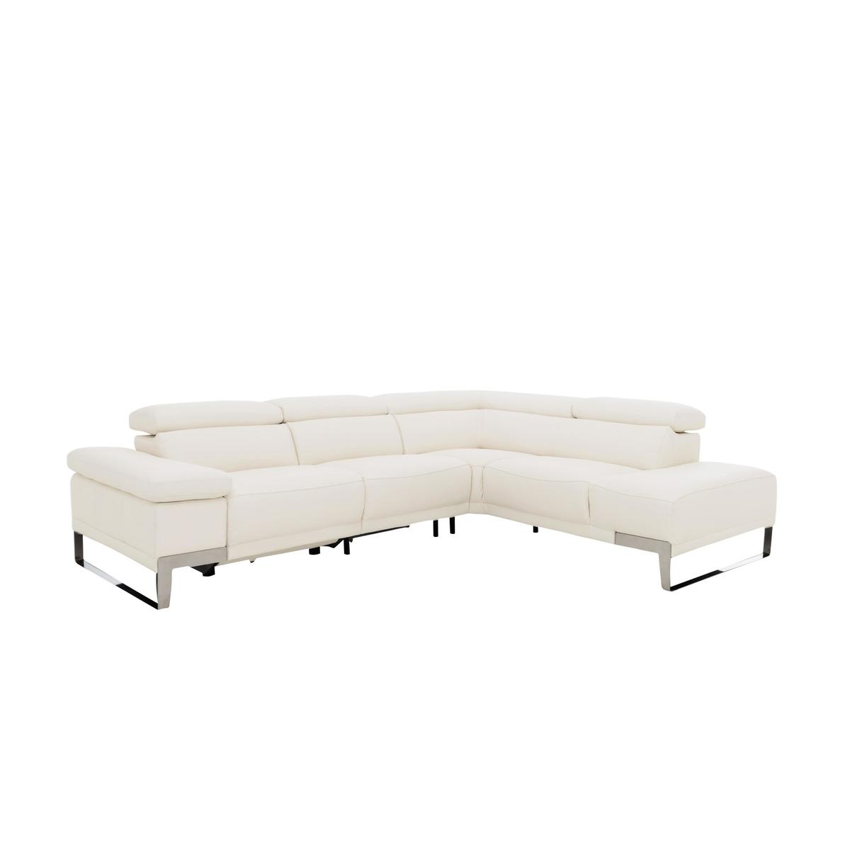 Nicoletti - Azione Leather Power Recliner Corner Chaise Sofa with Ratchet Headrests – image 5