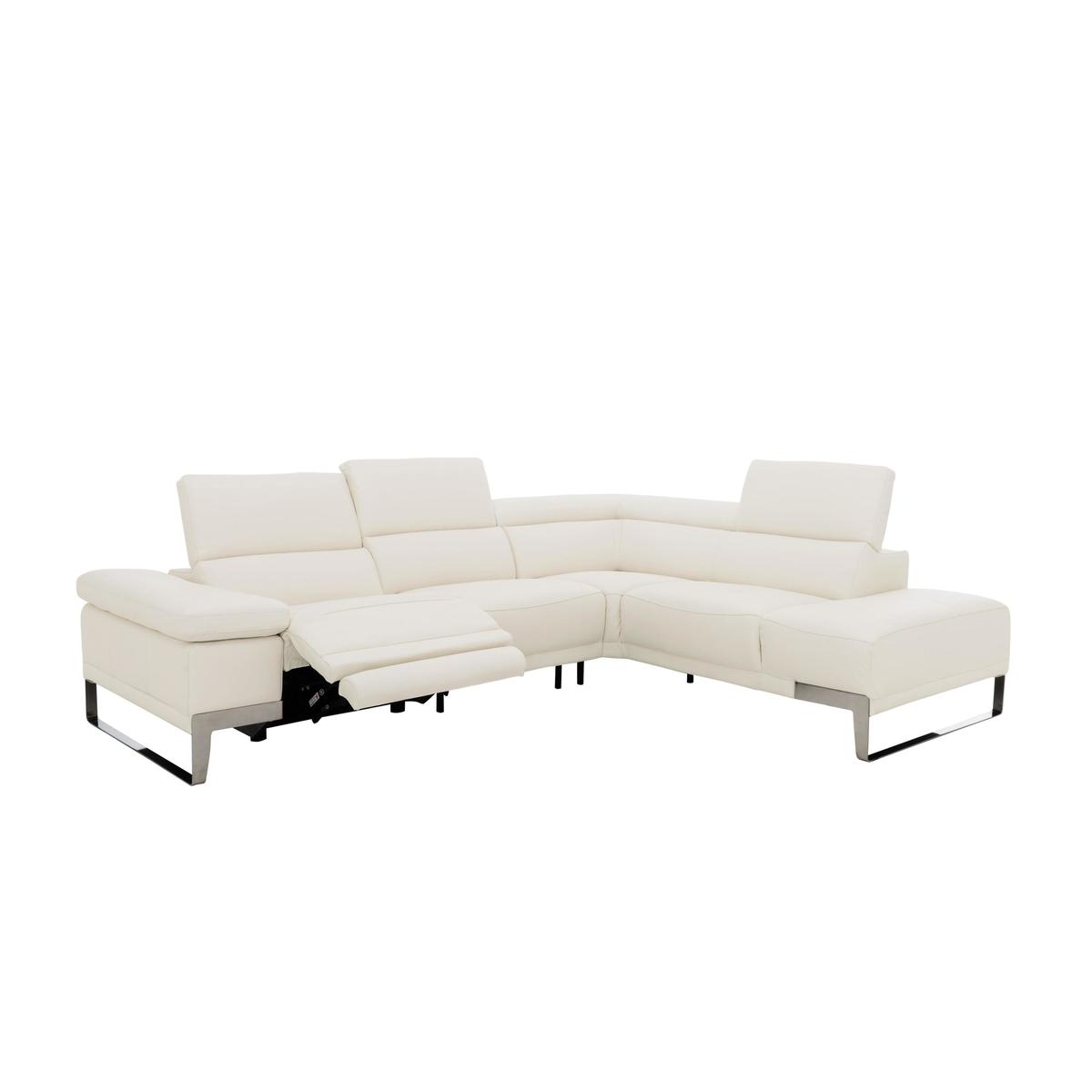 Nicoletti - Azione Leather Power Recliner Corner Chaise Sofa with Ratchet Headrests – image 6