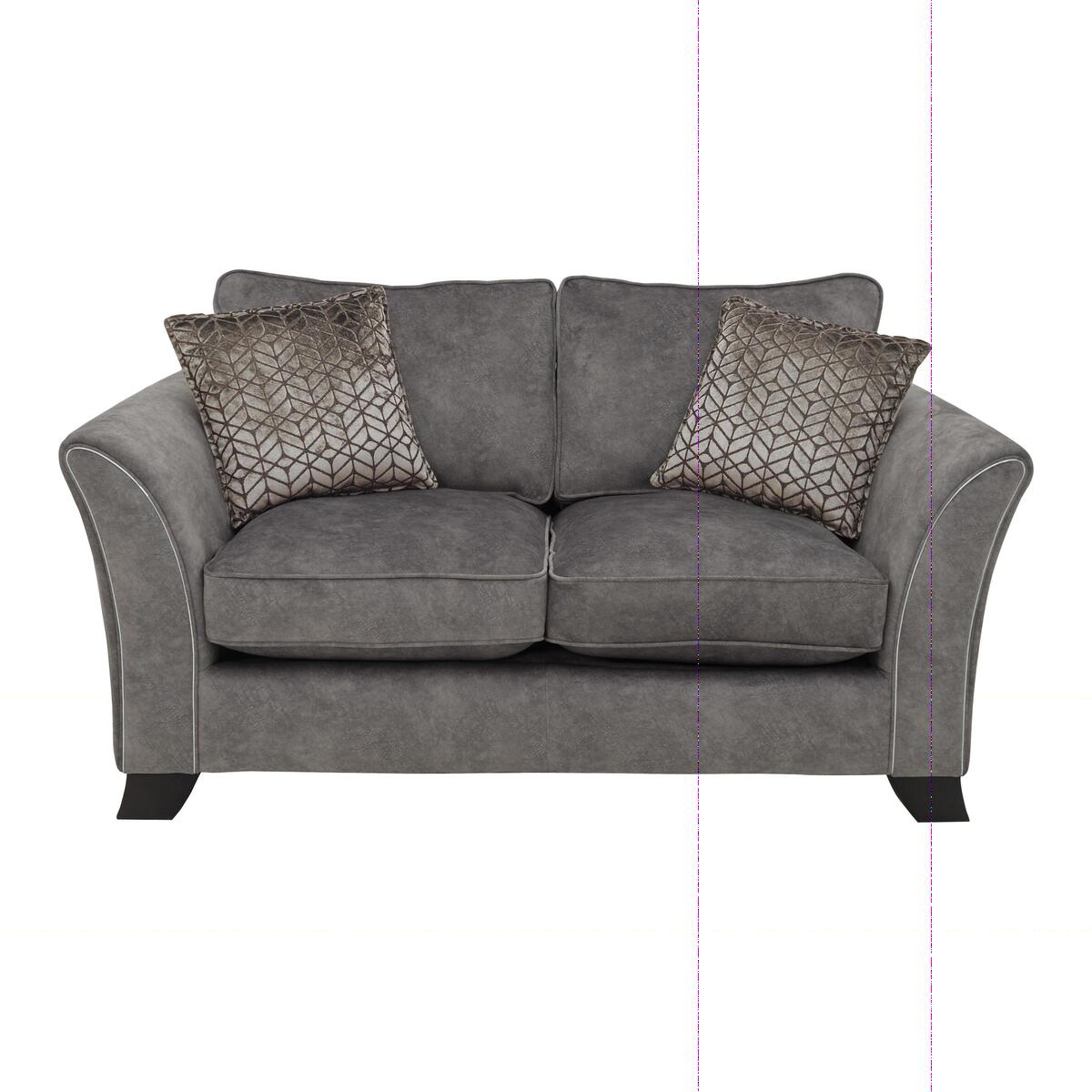 Amora 2 Seater Fabric Classic Back Sofa - Mink – image 1