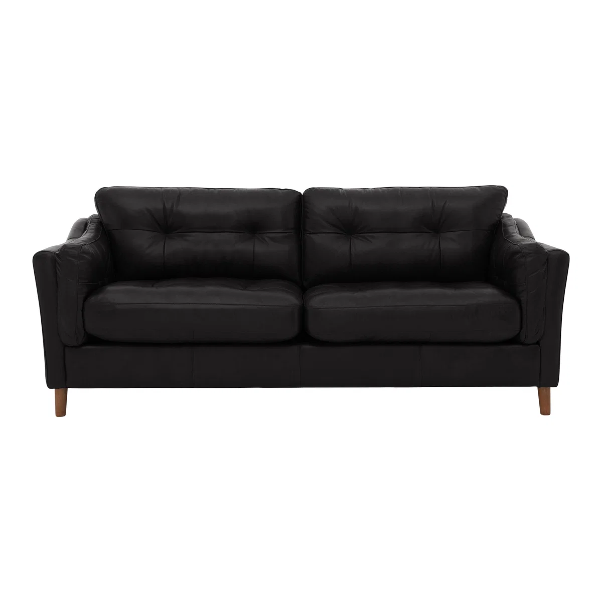 Alexander and James - Camden Collection Loft 4 Seater Leather Sofa - Black – image 1