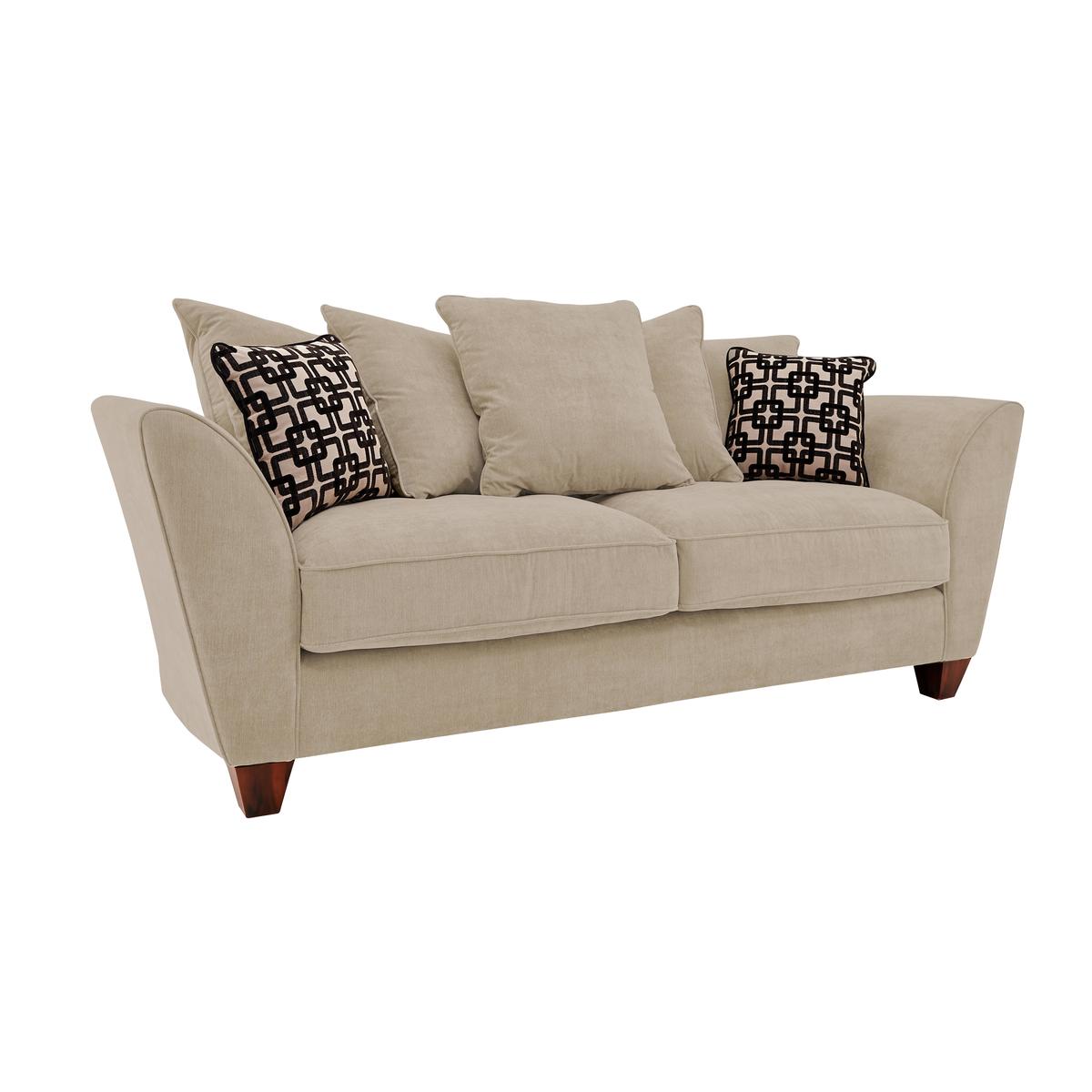 Tangier 3 Seater Pillow Back Fabric Sofa - By Furniture Village – image 2