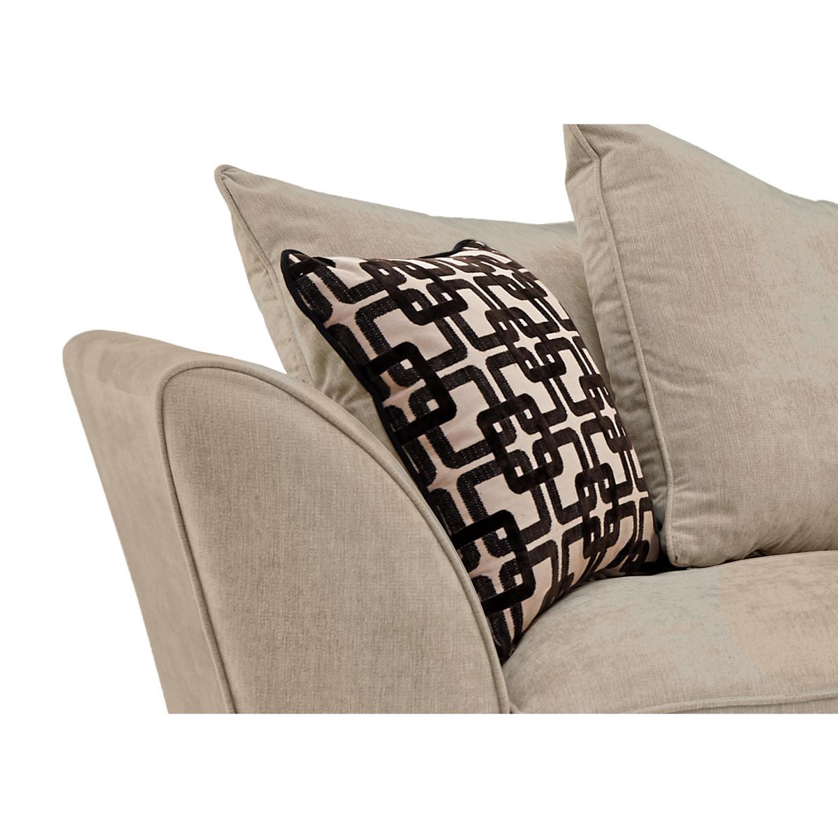 Tangier 3 Seater Pillow Back Fabric Sofa - By Furniture Village – image 3