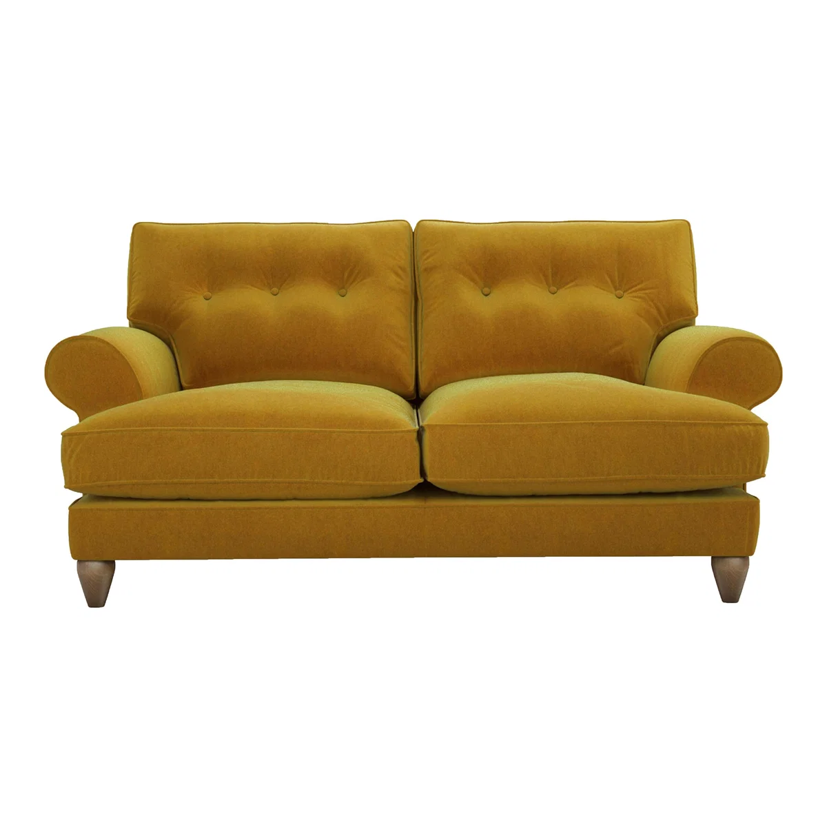 The Lounge Co. - Bronwyn 2.5 Seater Fabric Classic Back Sofa - Yellow – image 1
