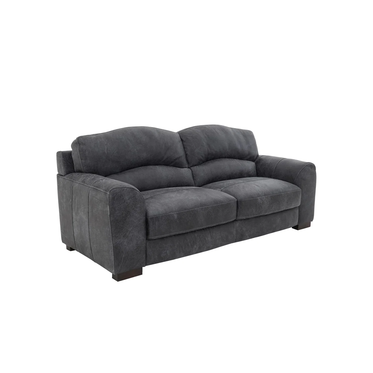 Castella 2 Seater Leather Sofa - Black - By Furniture Village – image 5