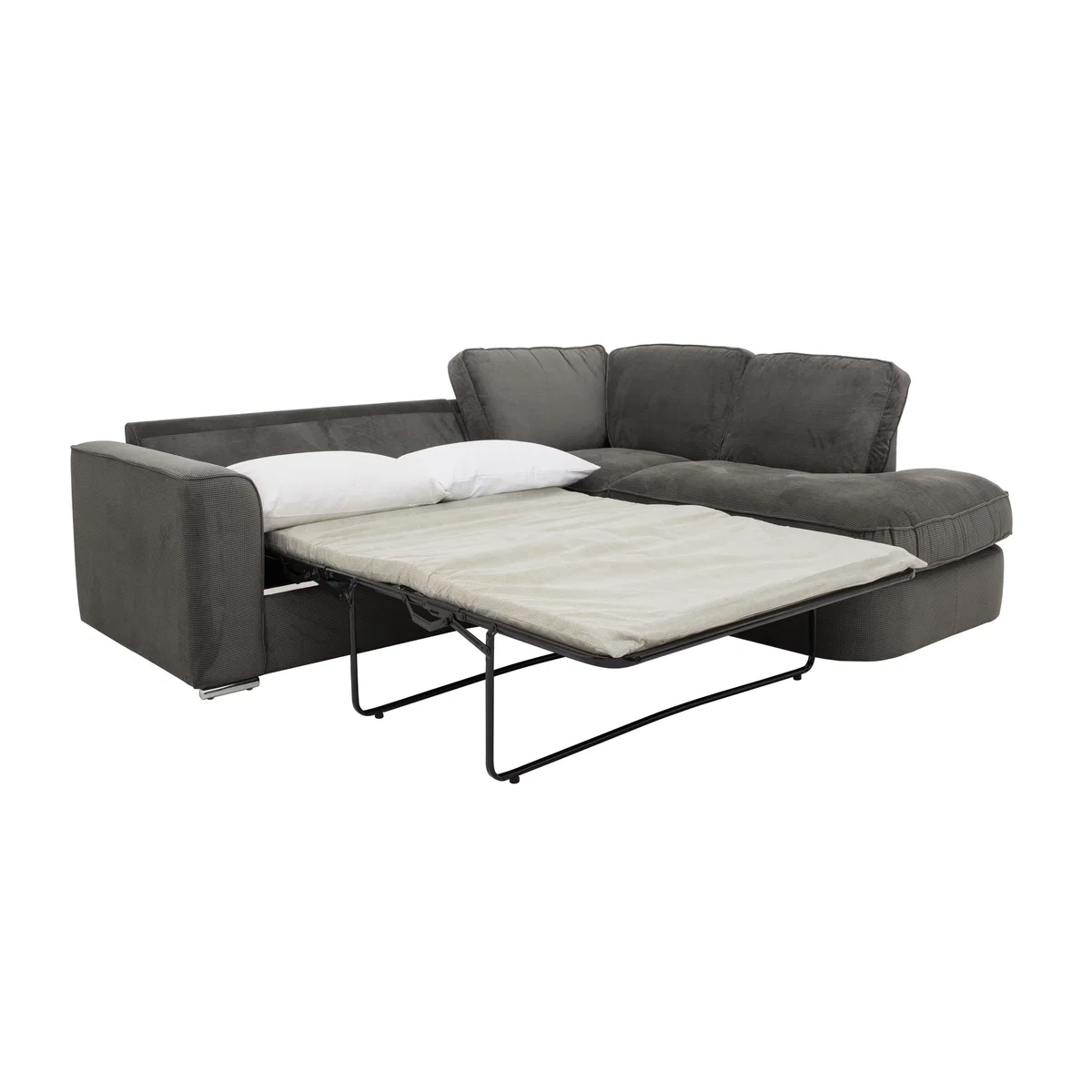 Boardwalk Standard Fabric Corner Sofa Bed - Beige - By Furniture Village – image 5