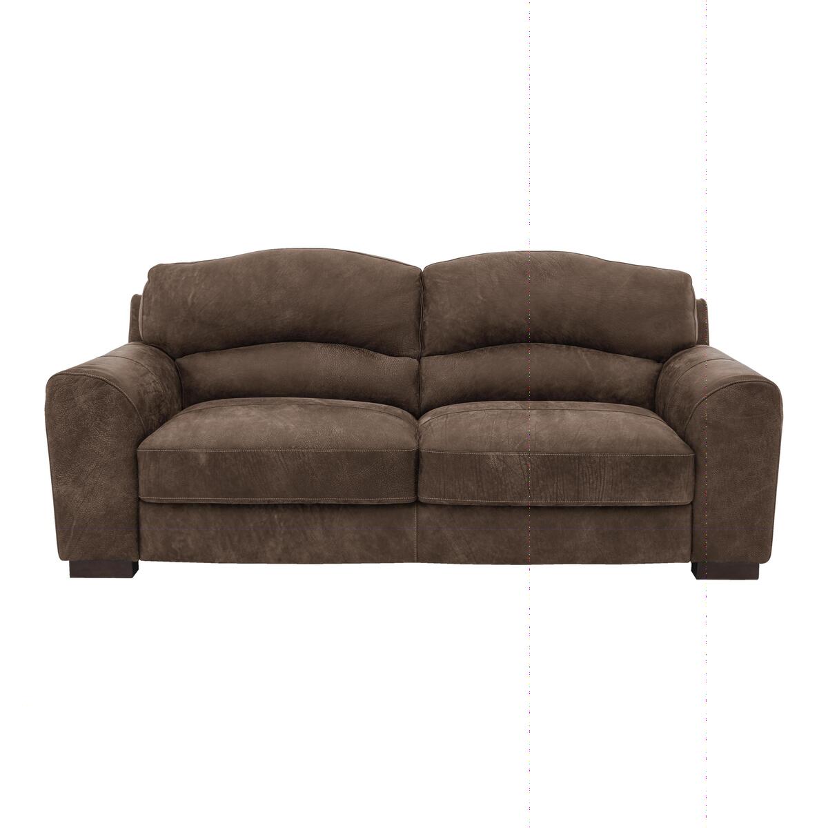 Castella 2 Seater Leather Sofa - Brown – image 1