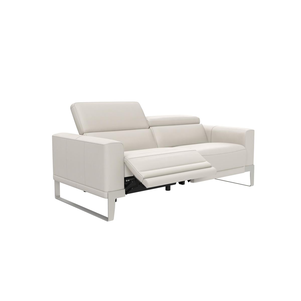 Nicoletti Azione 3 Seater Leather Sofa with Ratchet Headrest - By Furniture Village – image 5