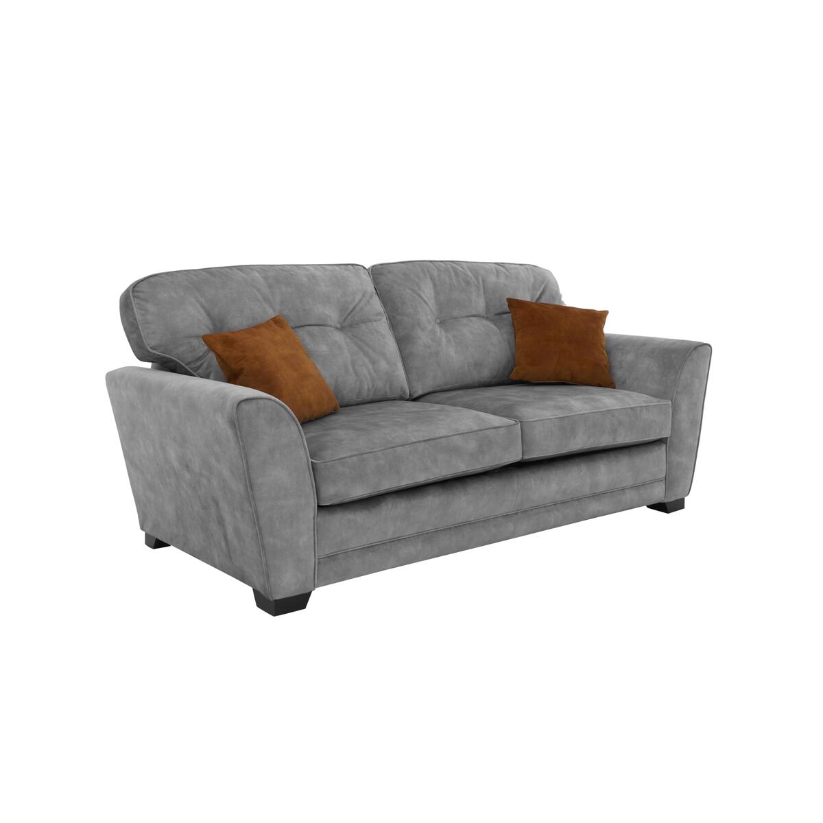 Nelly 4 Seater Fabric Sofa - Grey – image 6