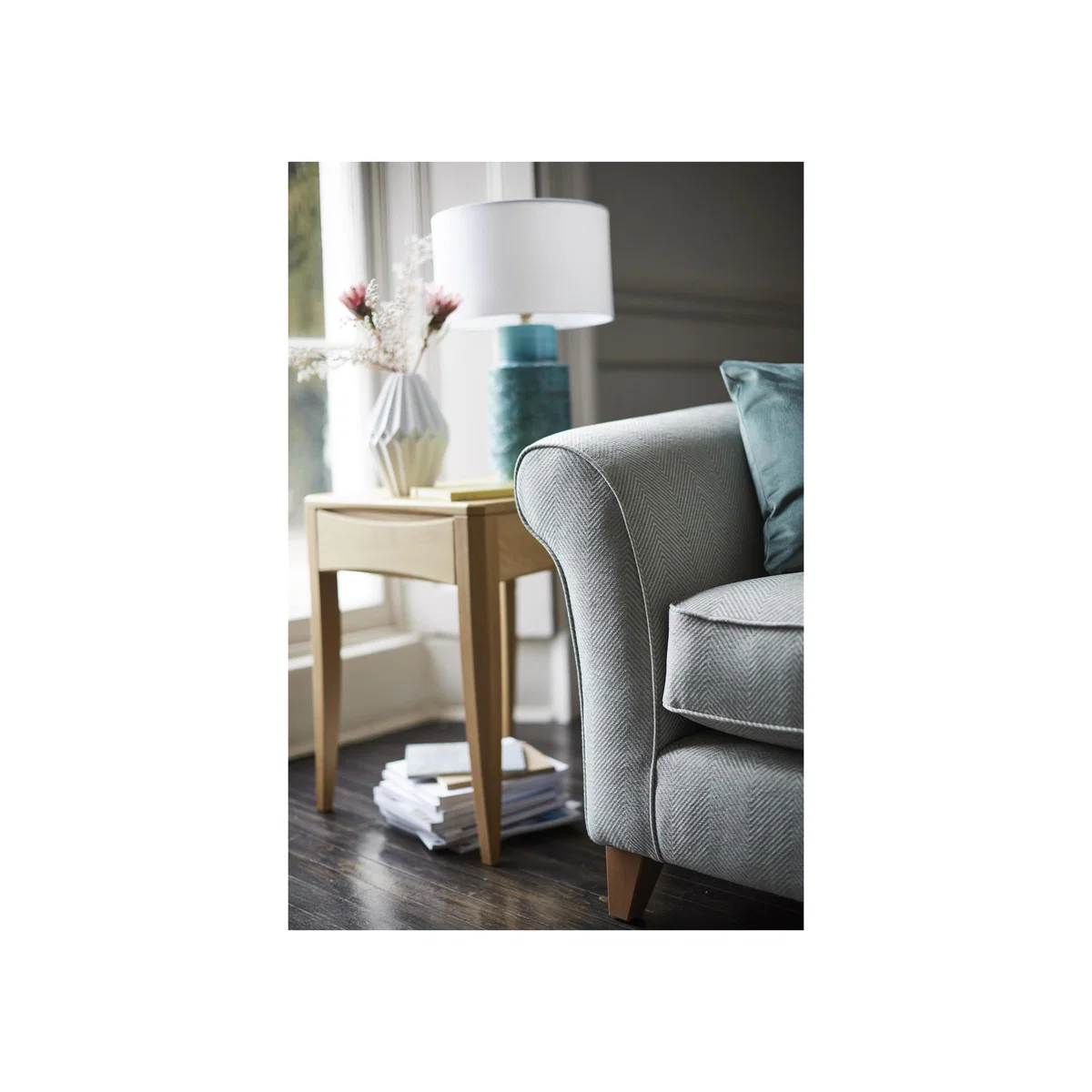 High Street Regent Street 3 Seater Fabric Sofa - Beige - By Furniture Village – image 8