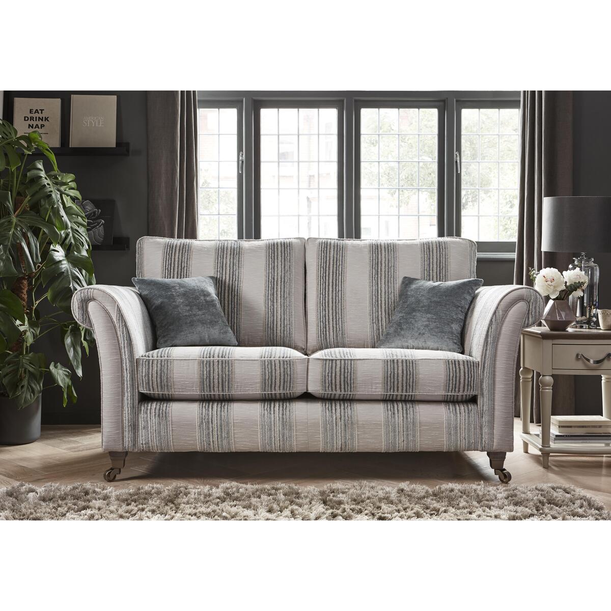 Ayda 2 Seater Classic Back Fabric Sofa - Pattern – image 2