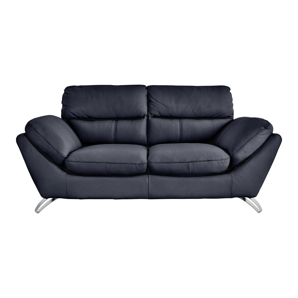 Salvador 2 Seater Leather Sofa - Blue – image 1