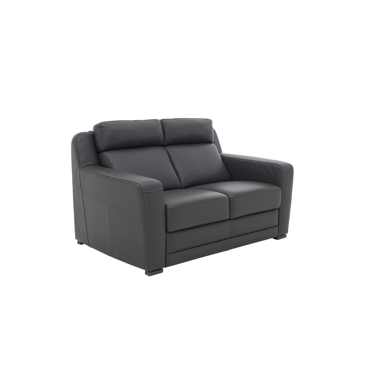 Nicoletti - Matera 2 Seater Leather Static Sofa with Box Arm - Brown – image 4