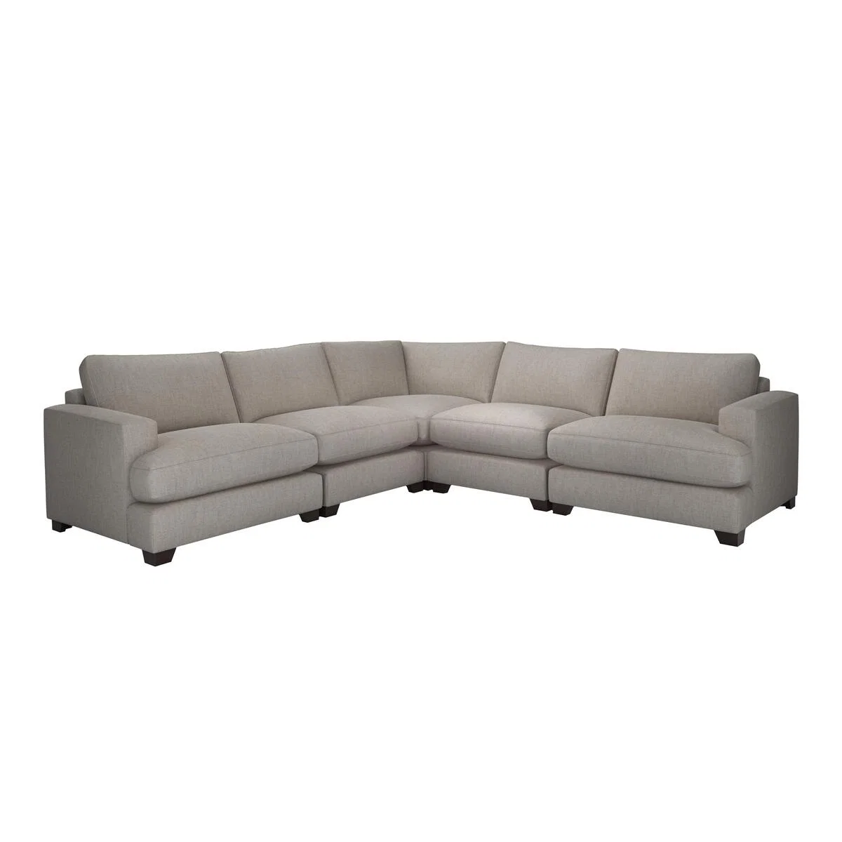 The Lounge Co. - Lorrie Large Fabric Corner Sofa - Grey – image 3
