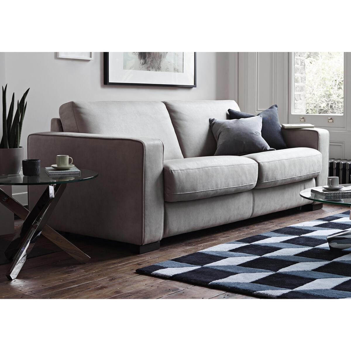 Siesta 2.5 Seater Leather Sofa Bed - Grey – image 2