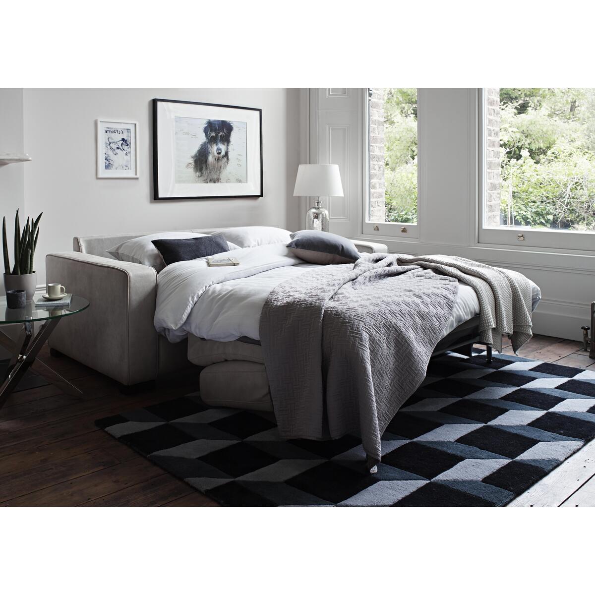 Siesta 2.5 Seater Leather Sofa Bed - Grey – image 3