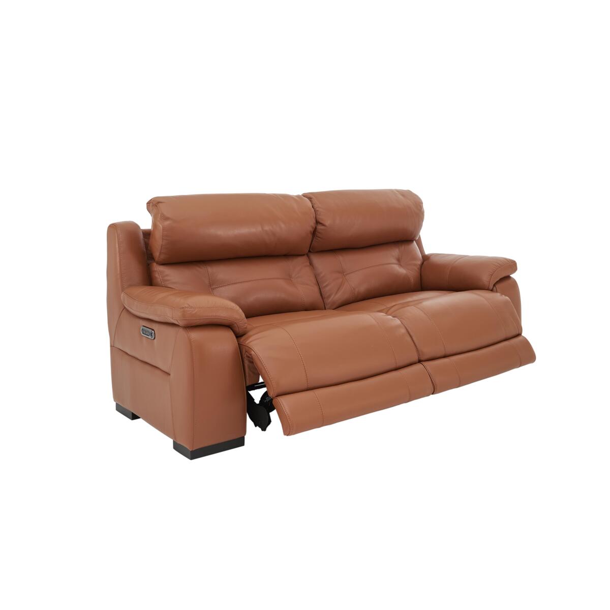Ease 3 Seater Leather Recliner Sofa - Red – image 3