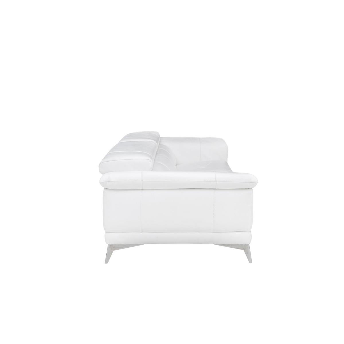Corium Echo Large 3 Seater Classic Back Leather Sofa - Beige - By Furniture Village – image 5