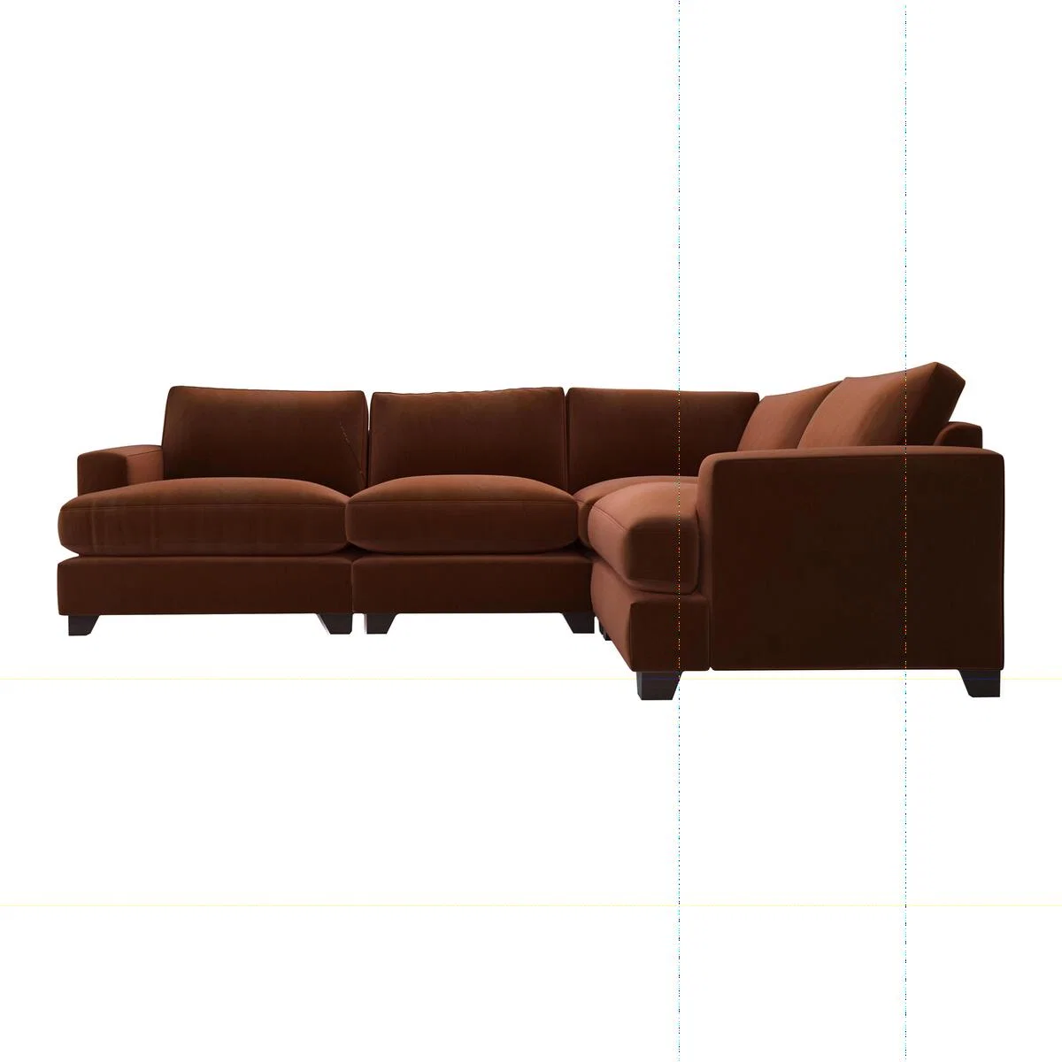The Lounge Co. - Lorrie Small Fabric Corner Sofa