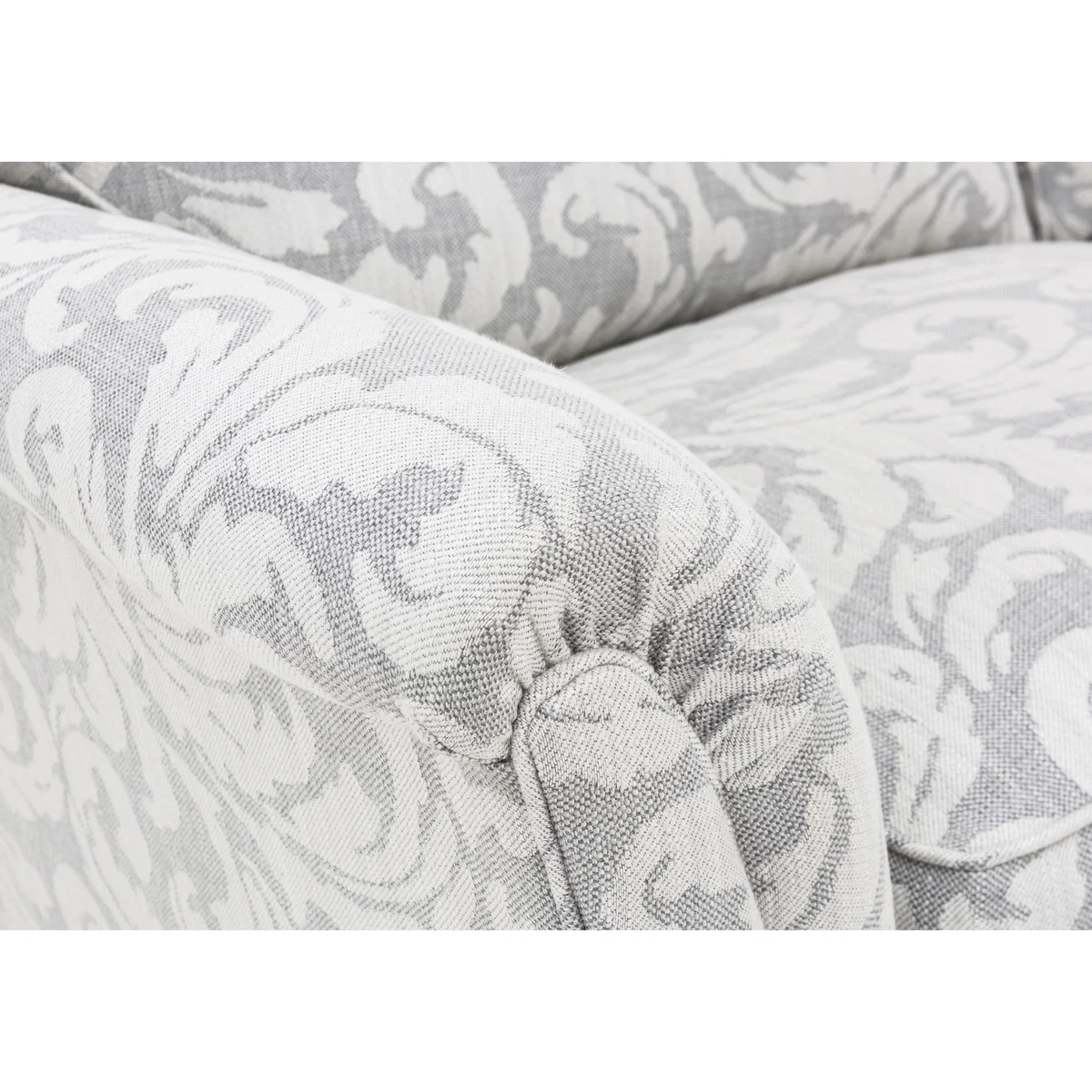 Parker Knoll - Devonshire Large 2 Seater Classic Back Fabric Sofa - Grey – image 5
