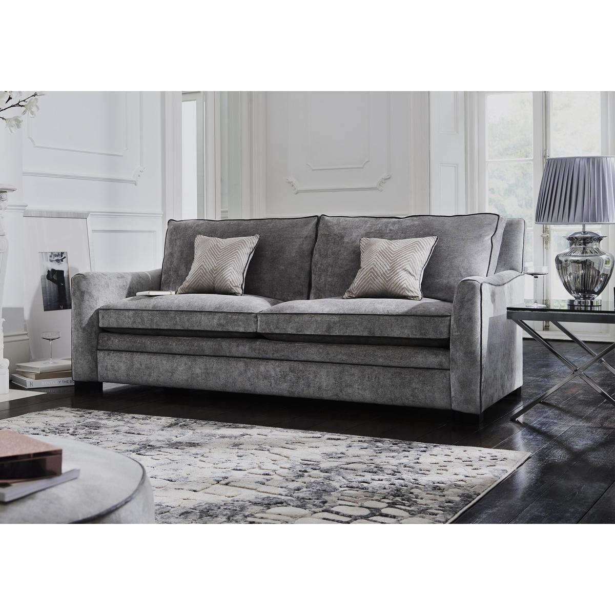 Duresta - The Prestige Collection Bayswater 4 Seater Fabric Classic Back Sofa - Blue – image 2