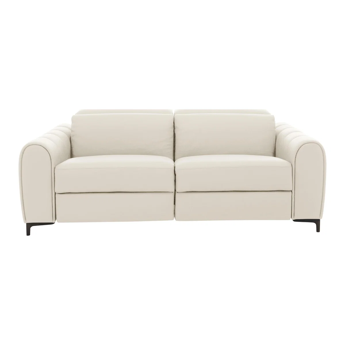 Nicoletti - Azzurro 2.5 Seater Leather Power Recliner Sofa - White