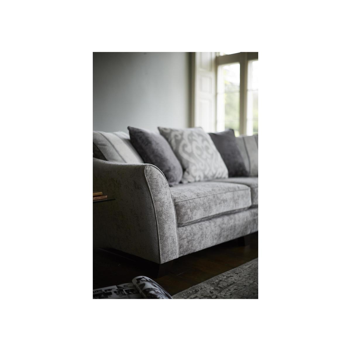 Annalise II 2 Seater Pillow Back Fabric Sofa - Brown - By Furniture Village – image 3