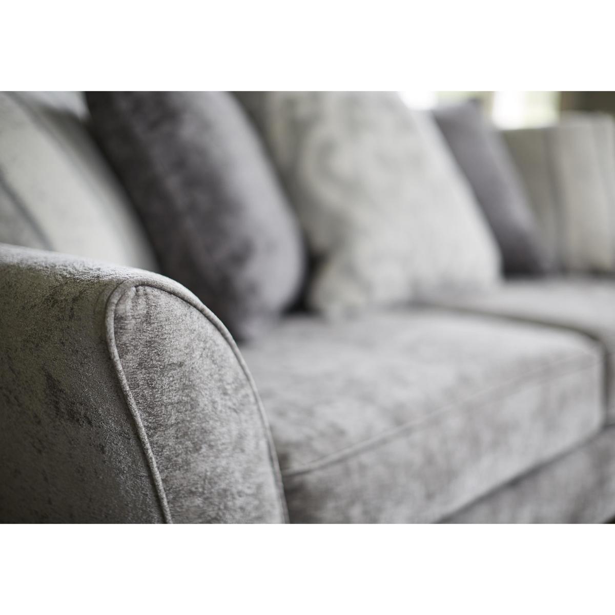 Annalise II 2 Seater Pillow Back Fabric Sofa - Brown - By Furniture Village – image 5