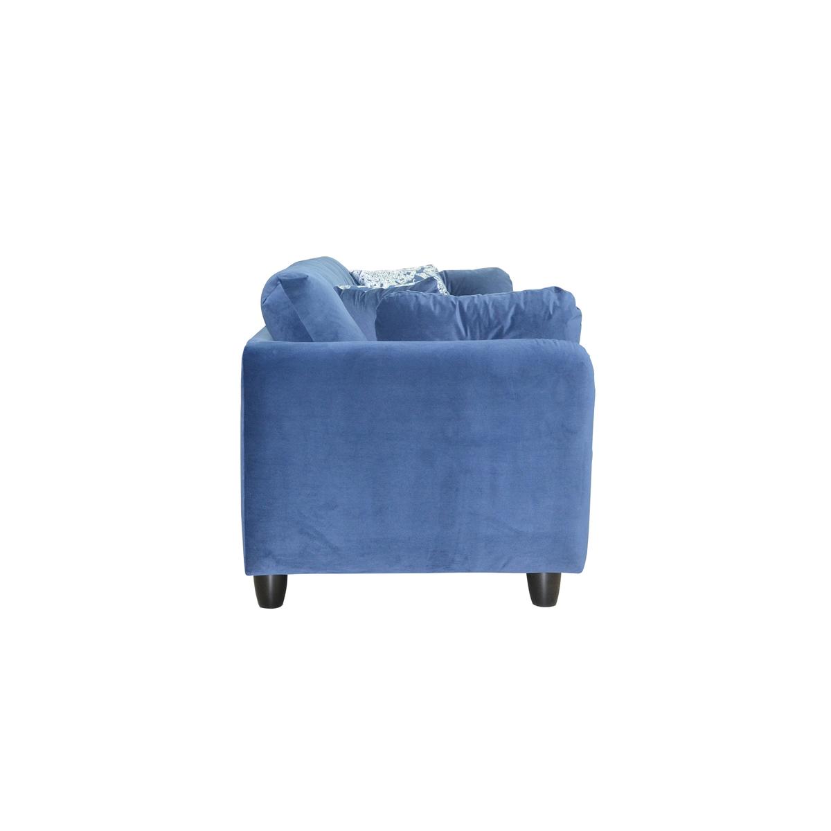 Rolly 4 Seater Fabric Sofa - Blue - By Furniture Village – image 6