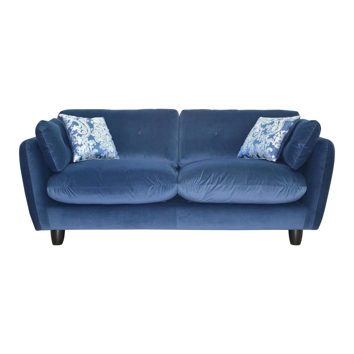 Rolly 4 Seater Fabric Sofa - Blue - By Furniture Village – image 2