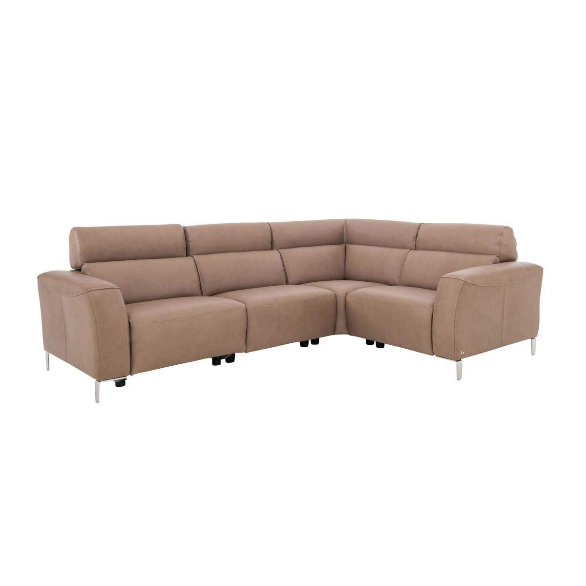 Nicoletti - Lusso Leather Power Recliner Corner Sofa with Power Headrests – image 5