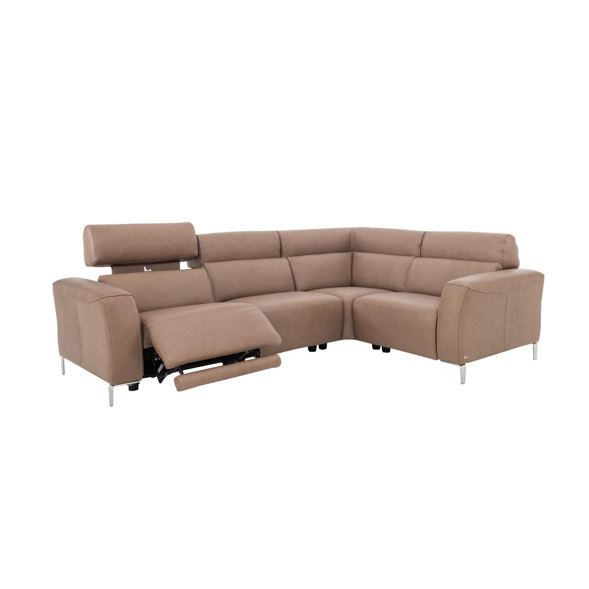 Nicoletti - Lusso Leather Power Recliner Corner Sofa with Power Headrests – image 6