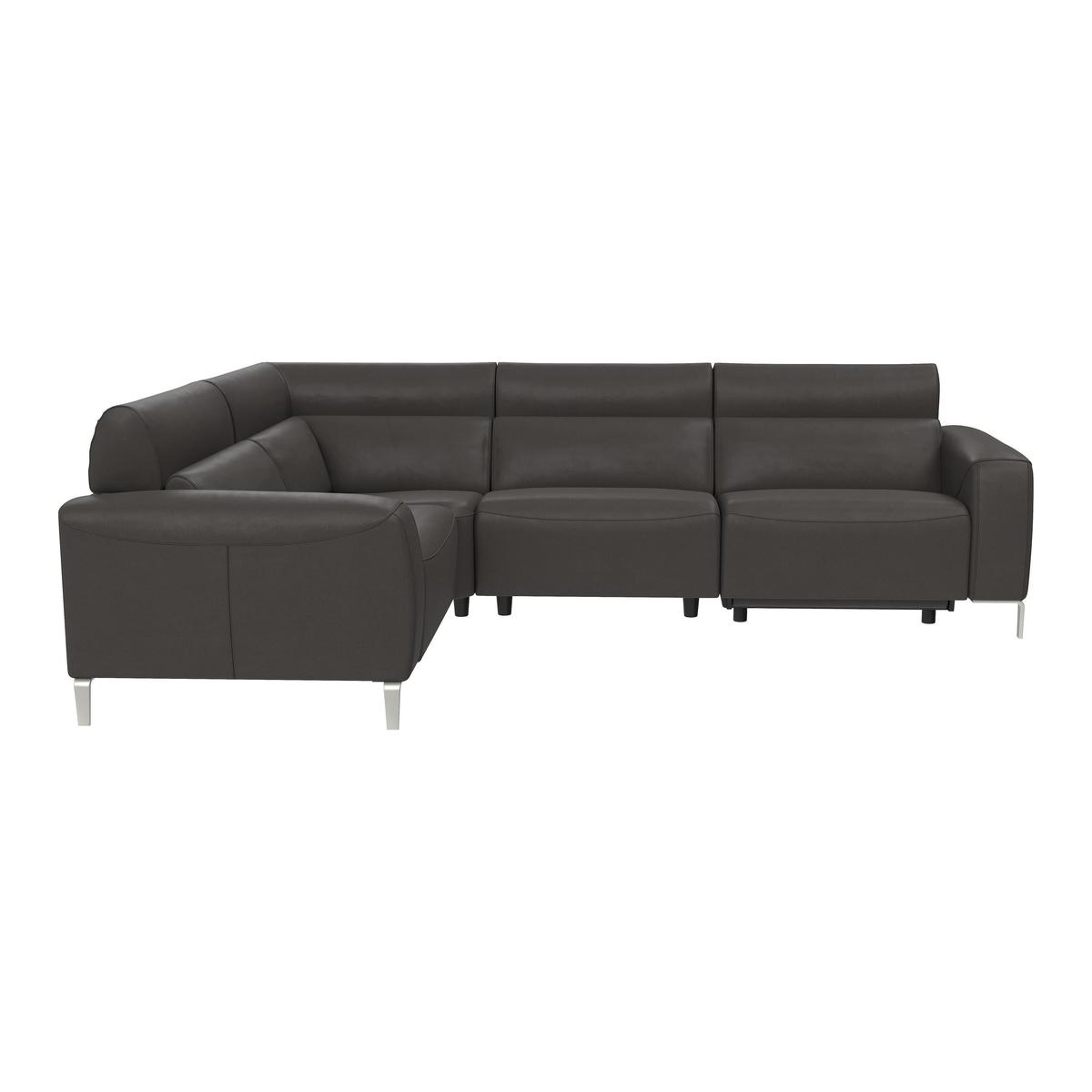 Nicoletti - Lusso Leather Power Recliner Corner Sofa with Power Headrests – image 1