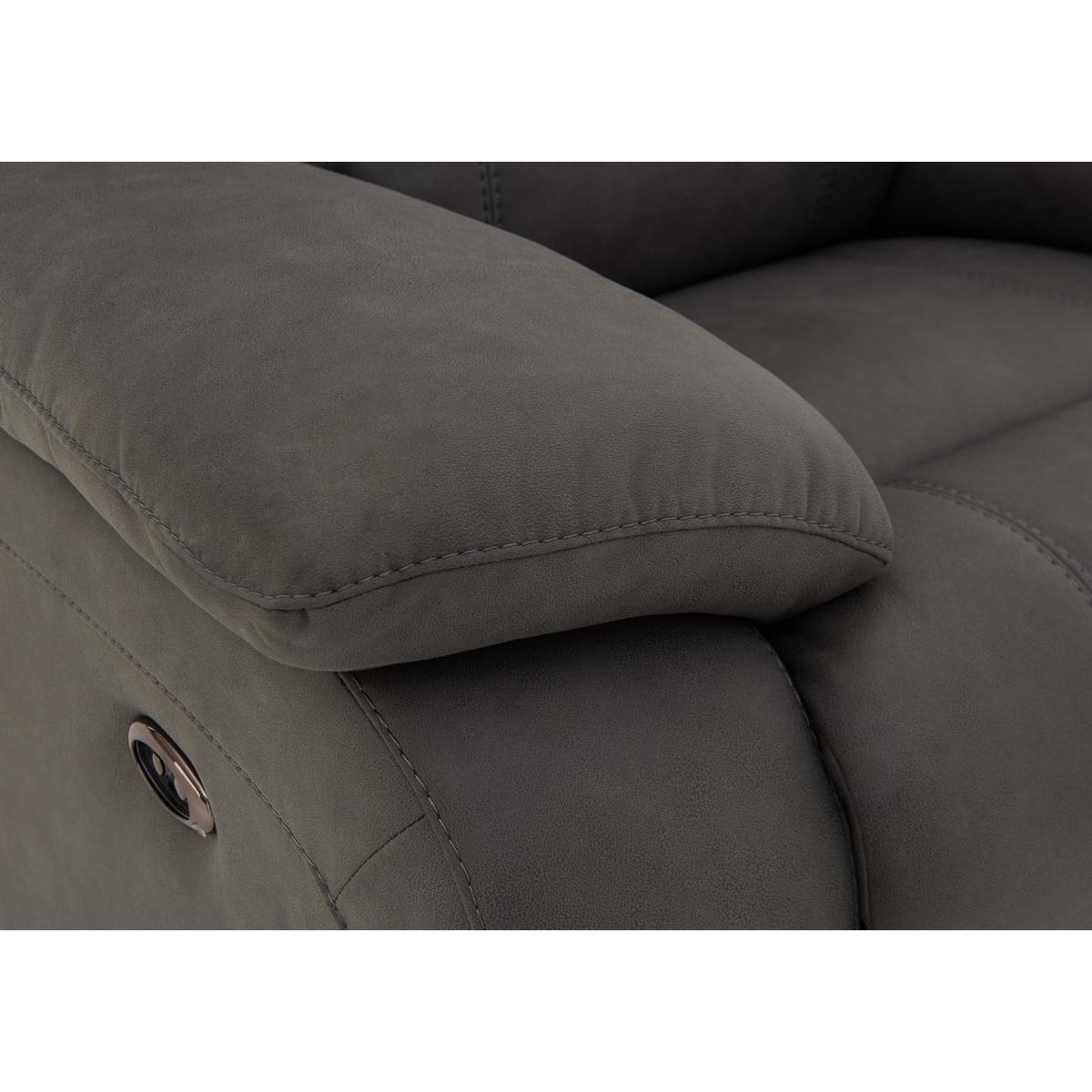 Moreno 2 Seater Fabric Manual Recliner Sofa - Beige - By Furniture Village – image 2