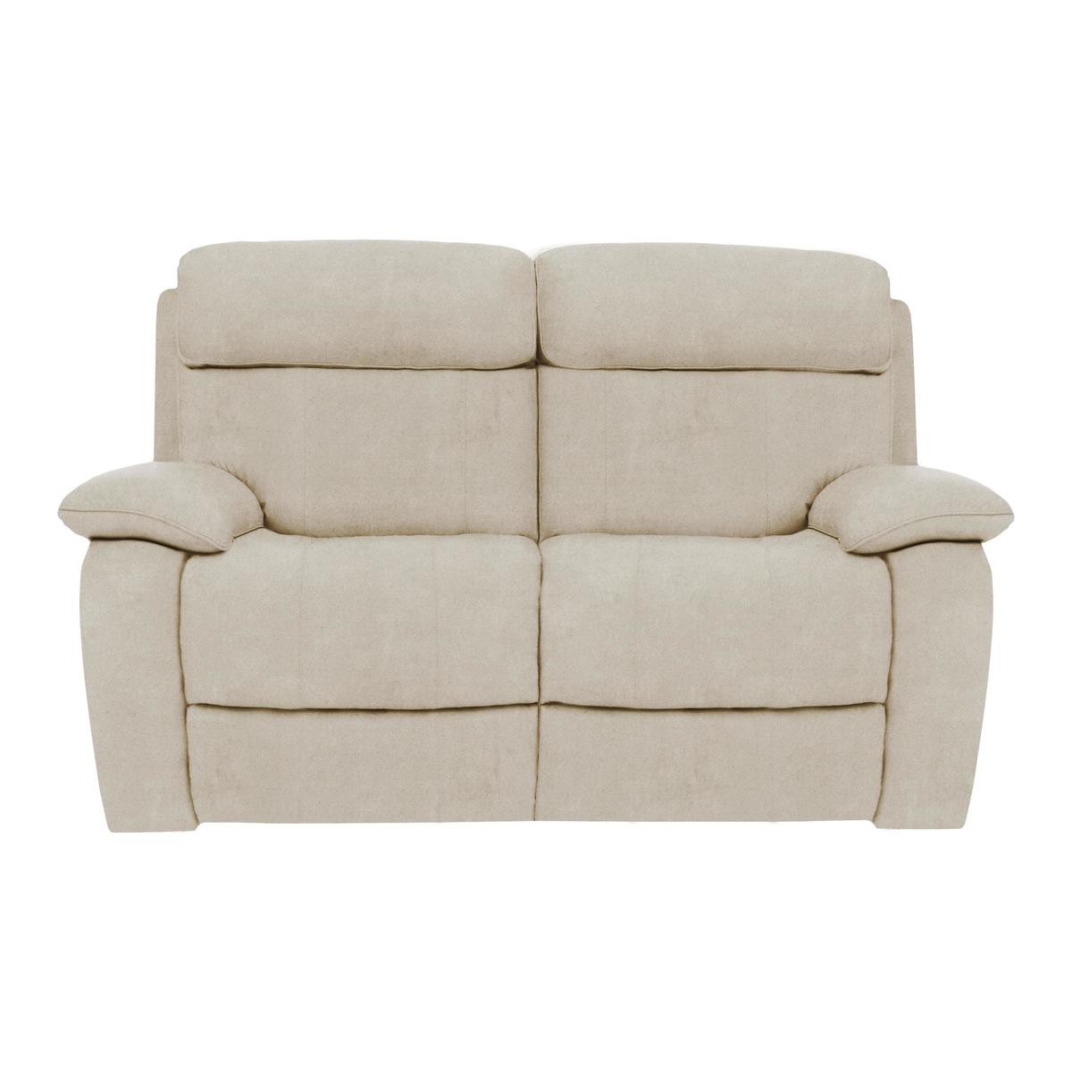 Moreno 2 Seater Fabric Manual Recliner Sofa - Beige - By Furniture Village – image 1