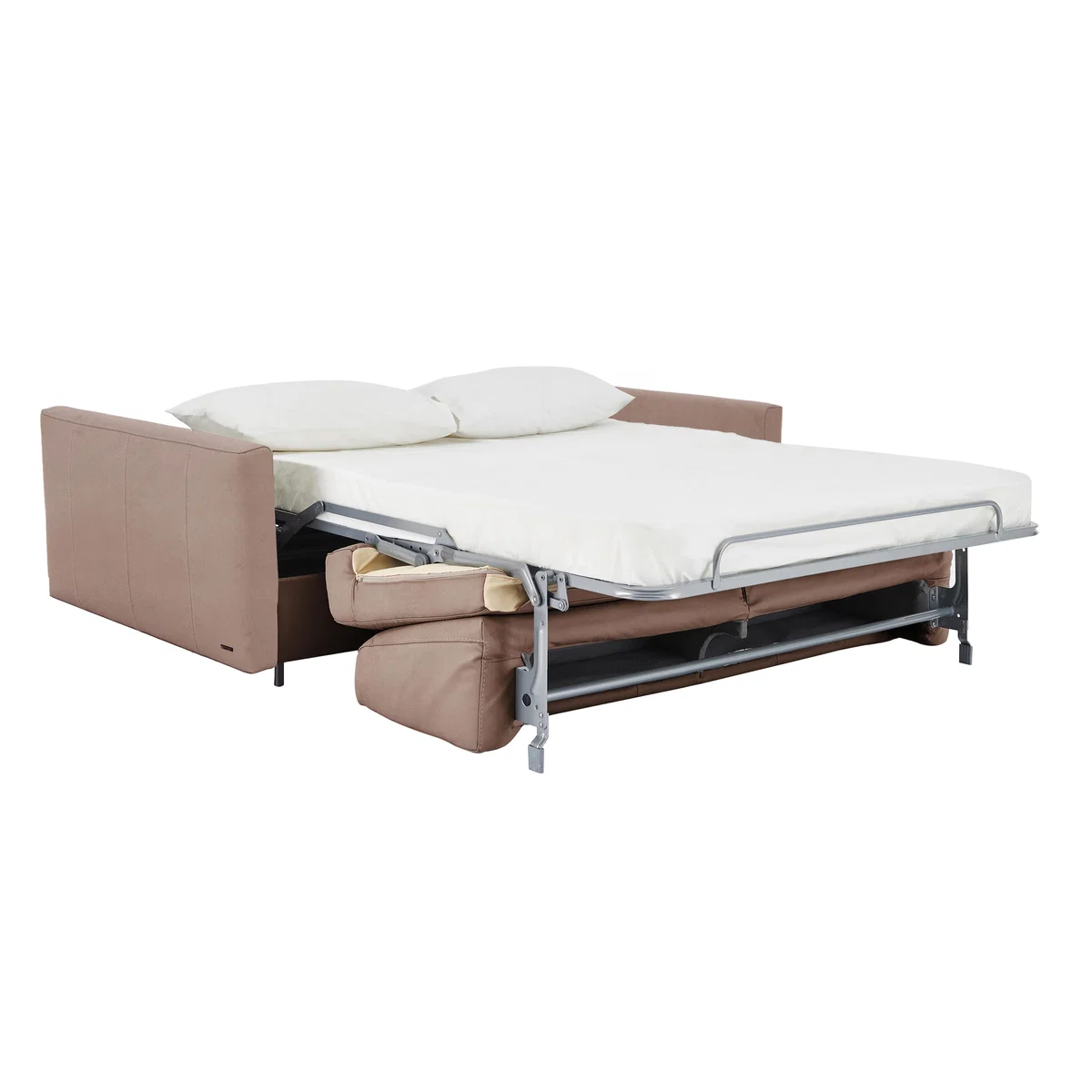 Nicoletti - Alcova 3 Seater Fabric Sofa Bed with Slim Arms - White – image 5