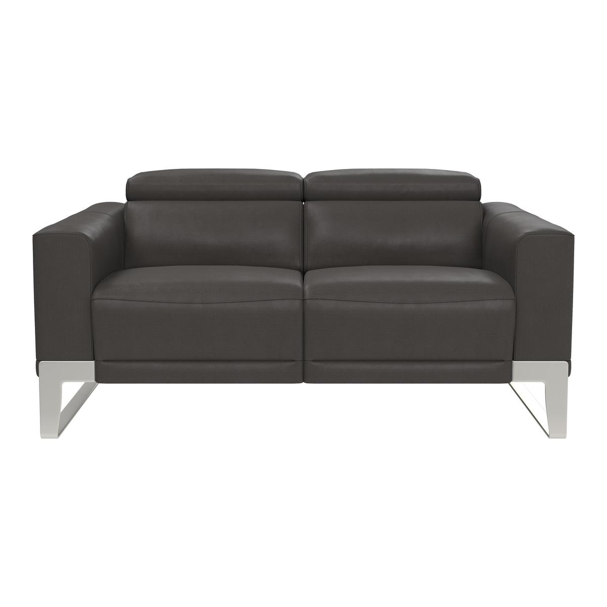 Nicoletti Azione 2 Seater Leather Sofa with Ratchet Headrest - By Furniture Village – image 1