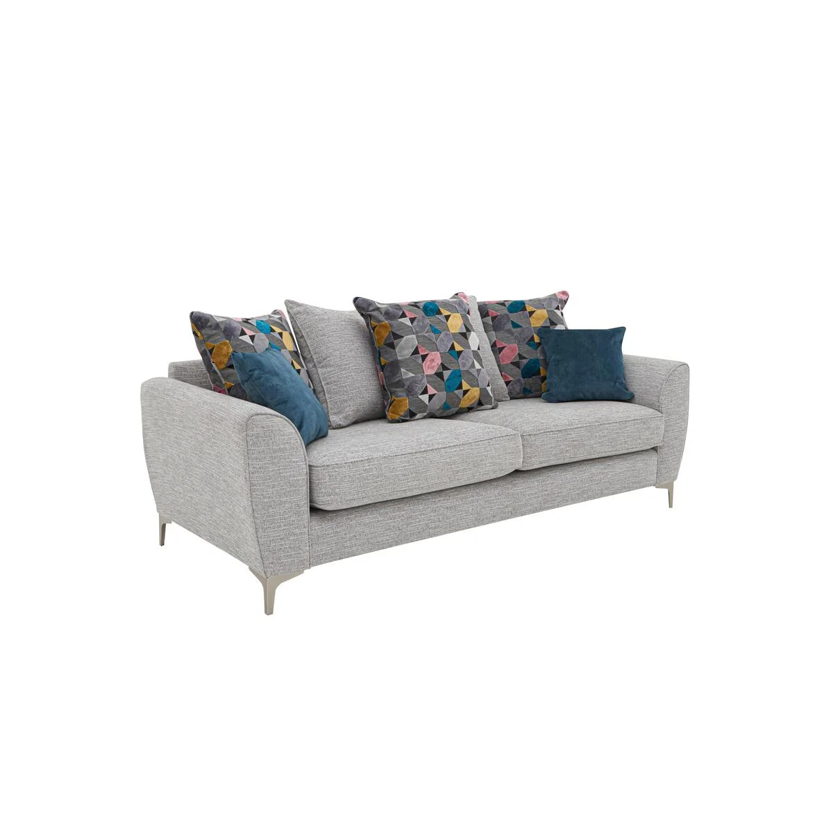 Isla 4 Seater Fabric Pillow Back Sofa - Green – image 6