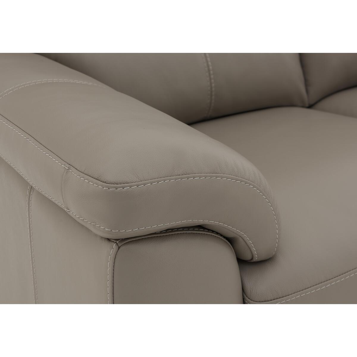 Zinc 2 Seater Leather Sofa - Brown- World of Leather – image 2