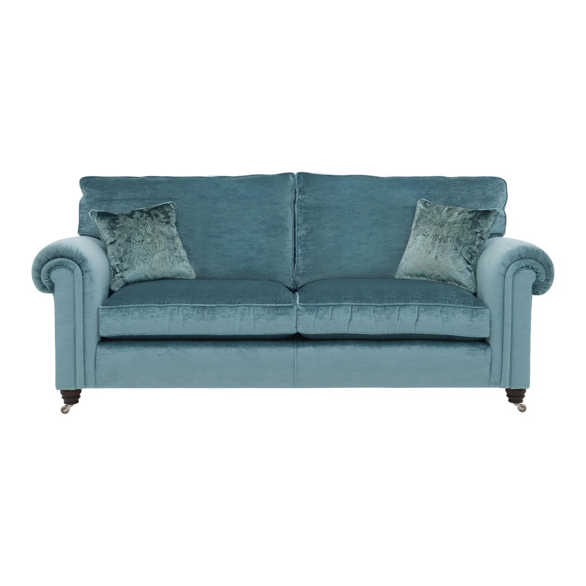 Duresta - Chelsea Village 3 Seater Fabric Sofa - Teal – image 1