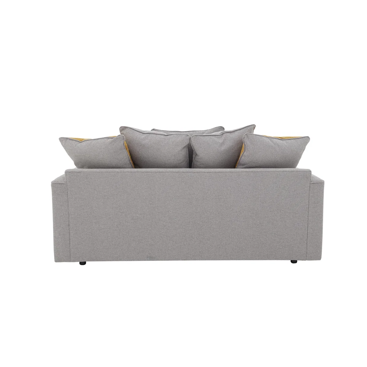 Comfi 3 Seater Pillow Back Fabric Sofa Bed - Grey – image 7