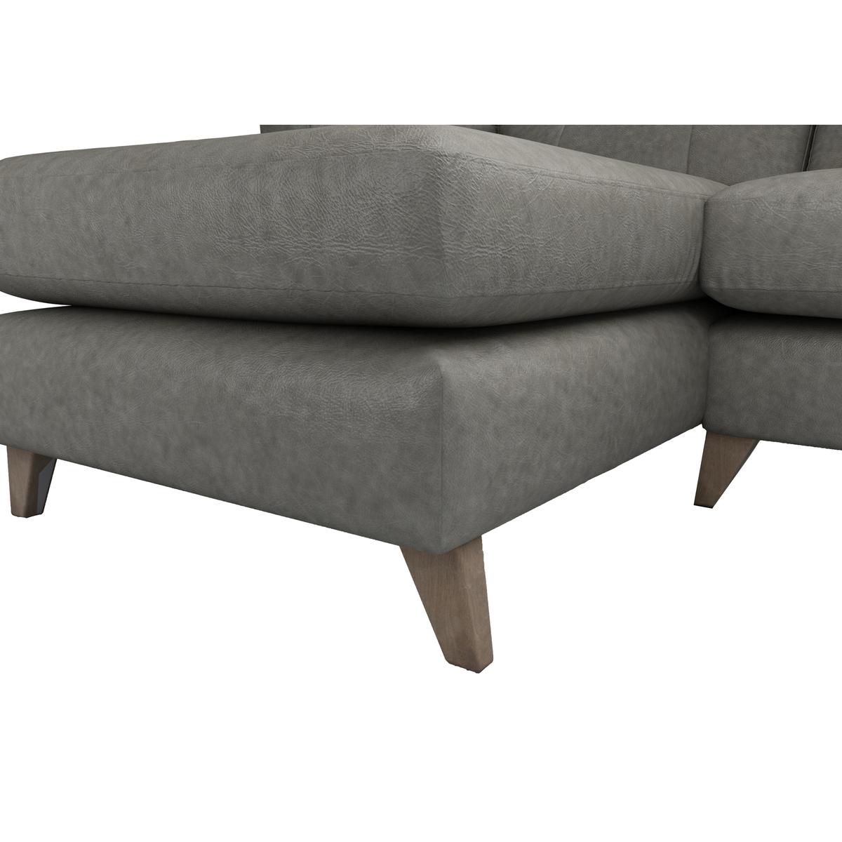 The Lounge Co. - Hermione Leather Corner Sofa with Chaise End - Brown – image 3