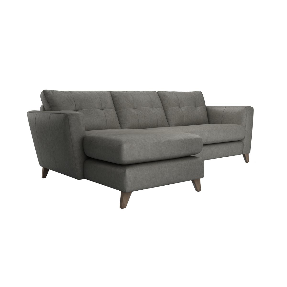 The Lounge Co. - Hermione Leather Corner Sofa with Chaise End - Brown – image 4