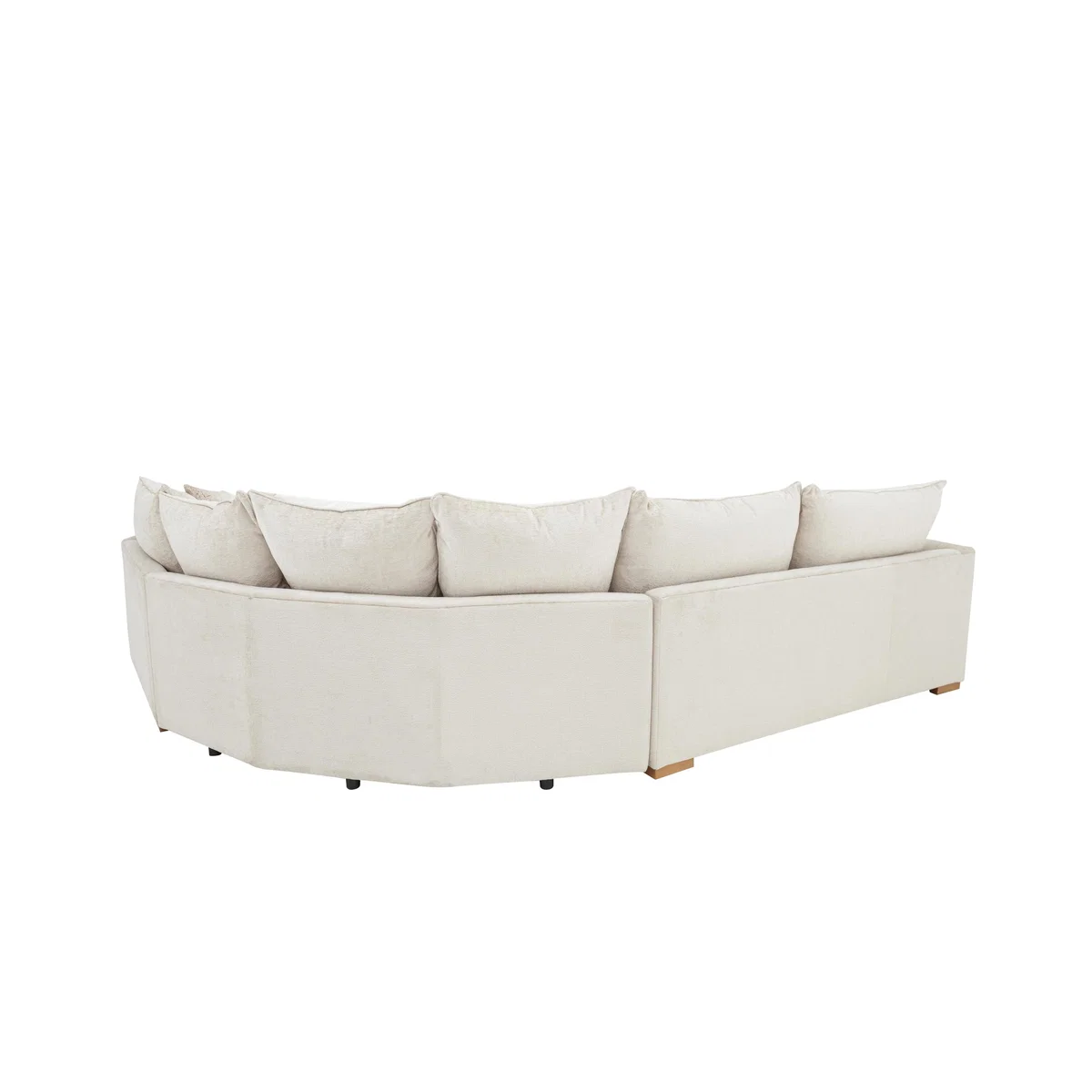 Lush Classic Back Fabric Corner Sofa - Beige - By Furniture Village – image 5