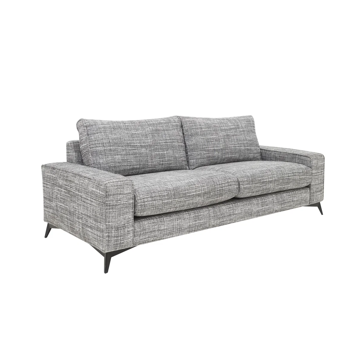 Chic 3 Seater Classic Back Fabric Sofa - Blue - By Furniture Village – image 3
